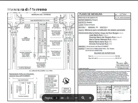 Terreno en Venta 43  mts Fondo