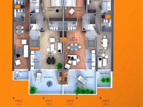 Departamento 2 ambientes con 1 baño