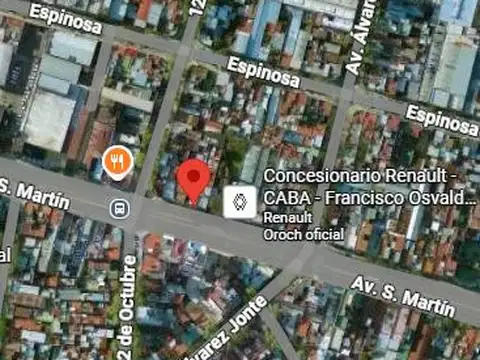 Avenida San Martín e/ Avenida Álvarez Jonte y 12 de Octubre