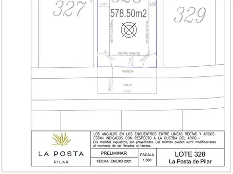 Terreno en Venta en La Posta, USD 72.000