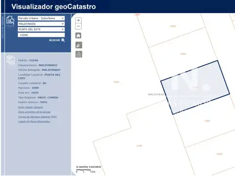 En venta terreno edificable en Brava, Punta del Este.