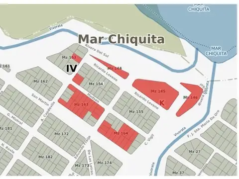 Lotes en block o separados en Mar chiquita