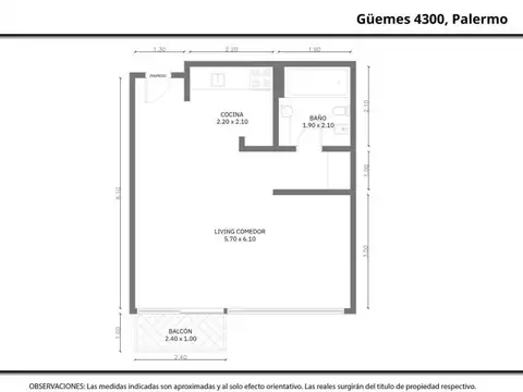 Departamento en Venta en Palermo, USD 119.000