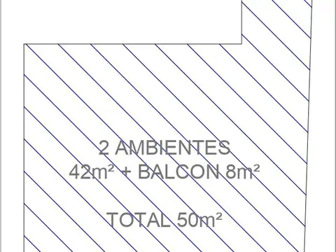 Departamento 2 ambientes con 1 baño