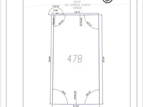 Terreno en Venta de 820,0 m2