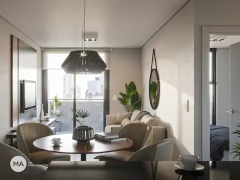 Departamento 2 ambientes con 1 baño