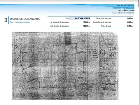 Terreno en Venta de 399,0 m2