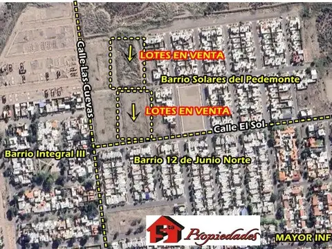 Terreno en Venta en El Challao, USD 15.000