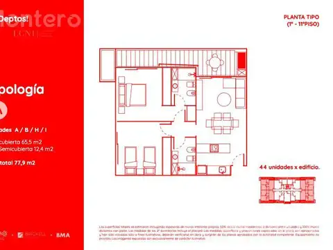 Departamento en Venta en Santa Maria Del Tigre, USD 140.220