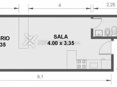Departamento en Alquiler Temporal de Monoambiente