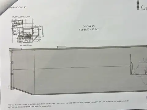 Av. Juan B. Justo al 1500 Torre Qiub