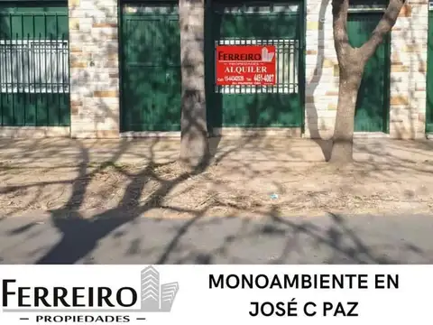 ALQUILER DEPARTAMENTO MONOAMBIENTE EN JOSE C PAZ