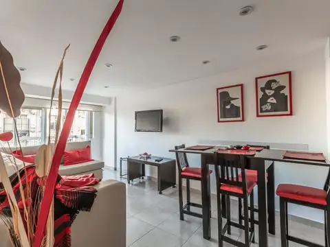 Alquiler Depto 2 amb, luz, amoblado, al frente, luminoso. Zona Congreso.