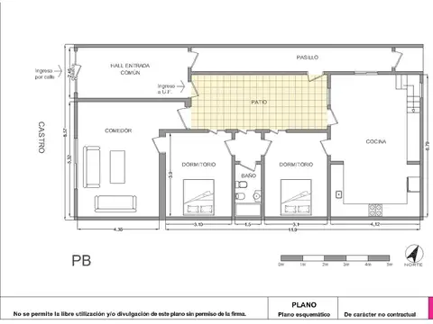 Depto Tipo Casa en Venta en Boedo, USD 129.500