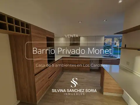 CASA 5 AMBIENTES EN VENTA, BARRIO PRIVADO MONET