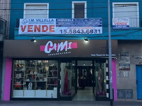 Departamento y locales en venta en José León Suarez