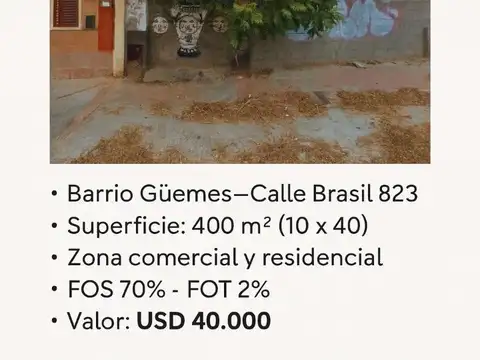 Terreno en Venta de 400,0 m2