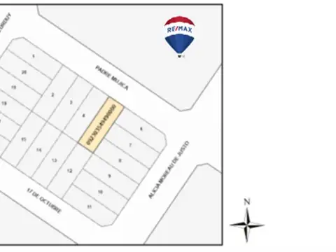 Terreno en Venta en Centenario, USD 8.500