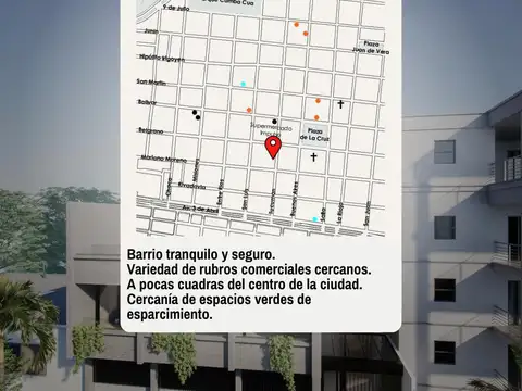 Departamento 2 ambientes con 1 baño