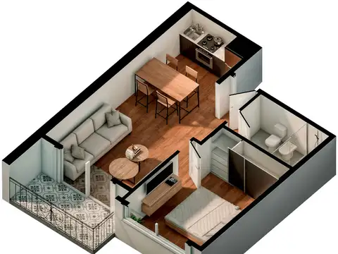 Departamento en Venta de 2 ambientes