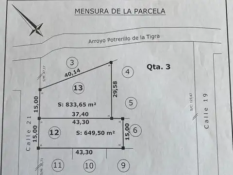 Terreno en Venta en Mar Del Sud, USD 33.200