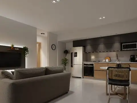 Departamento 2 ambientes con 1 baño