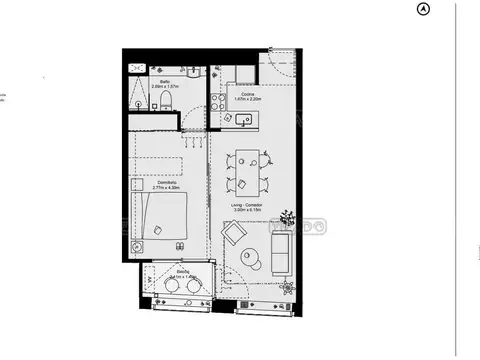 Departamento en Alquiler de 2 ambientes