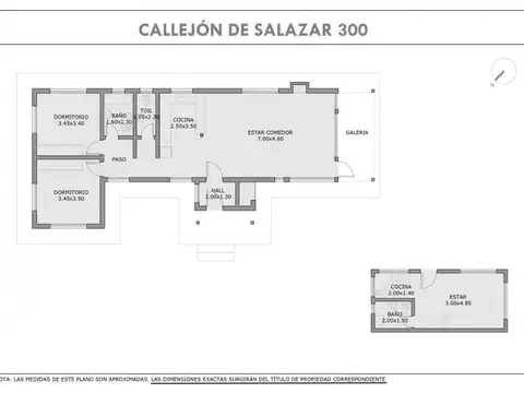 Callejon de Salazar , Piso No definido