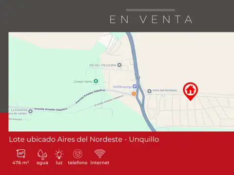 Terreno en Venta de 1,0 m2