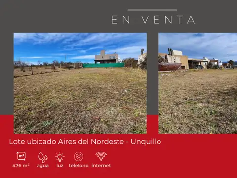 Terreno en Venta en Unquillo, USD 25.000