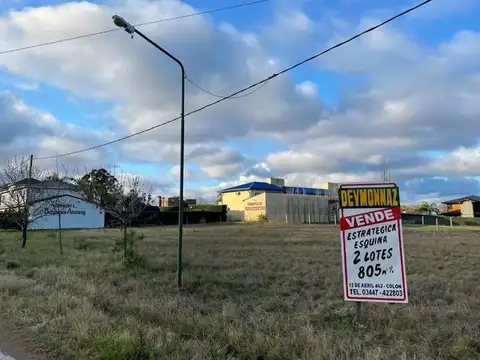 Lote en esquina Barrio Uruguaí Colón