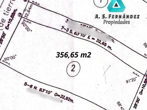 Terreno en Venta de 356,0 m2