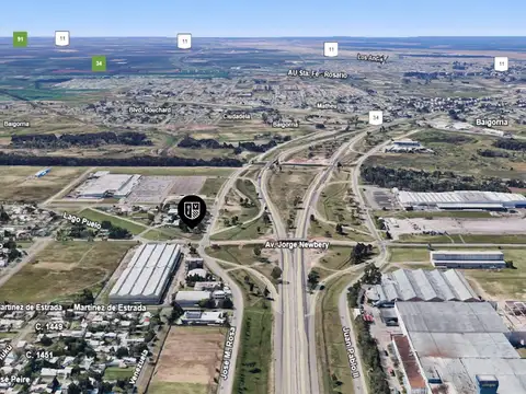 Terreno comercial esquina en Av. Circunvalación y Av. Newbery