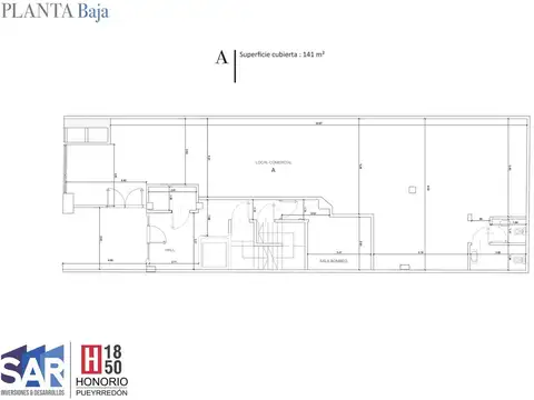 Honorio Pueyrredón 1800, Local 141 m2  en Planta, con 5m de Frente, A Estrenar, Villa Crespo