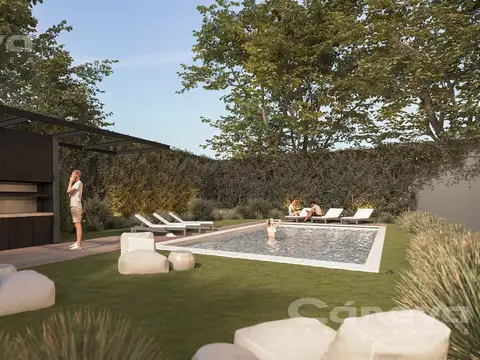 Depto duplex. 3 dorms. 2 baños y toilette. 2 cocheras. A estrenar. Pileta y parrillas.