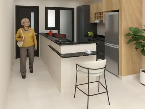 Departamento 3 ambientes con 1 baño