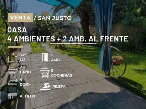 Casa en Venta en San Justo, USD 160.000