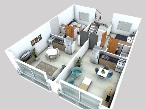 Depto Tipo Casa en Venta de 1 dormitorio