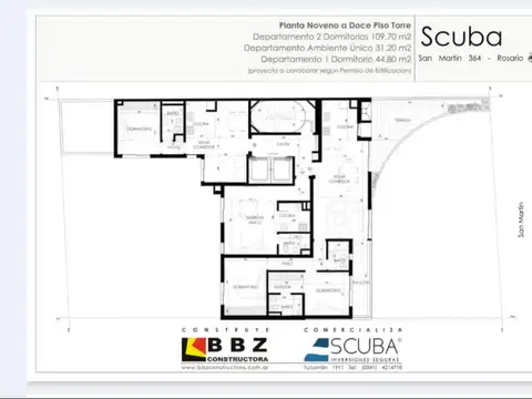 Departamento en Venta en Rosario, USD 215.000