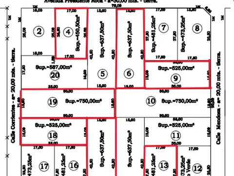 Terrenos en Loteo Altos del Boulevard