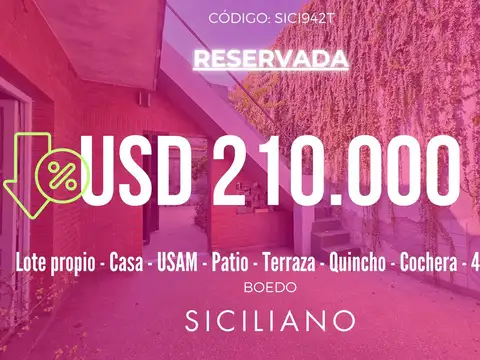 Terreno con casa en Boedo