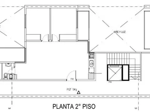 Venta Terreno o Lote de 9,5 X 33,30 m² en Barracas