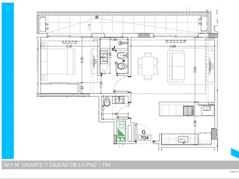 Departamento en Venta de 2 ambientes