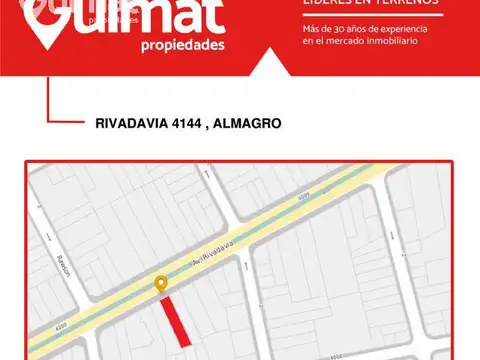 Terreno en Venta en Almagro, USD 1.290.000