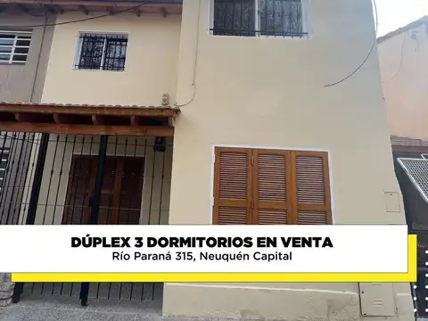 Dúplex 3 dormitorios en venta Neuquén
