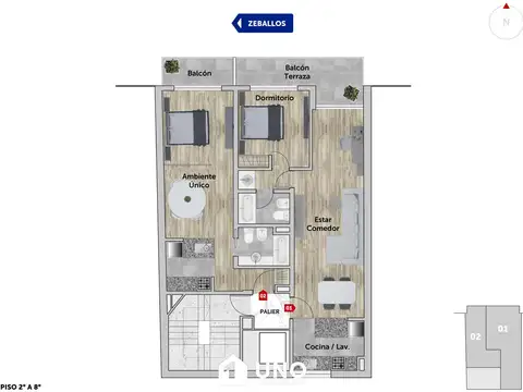 Zeballos 400, Piso 04