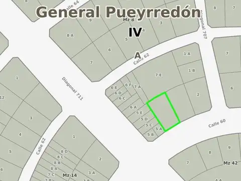 60 e/ Diagonal 707 y Diagonal 711