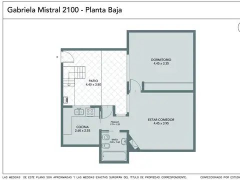 Depto Tipo Casa en Venta de 1 dormitorio