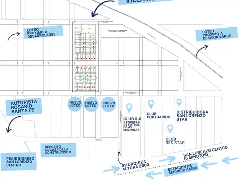 Venta Lote 300 m2 Villa Robles. Bv Urquiza. Slzo