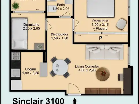 Departamento en Alquiler en Palermo Nuevo, $ 950.000